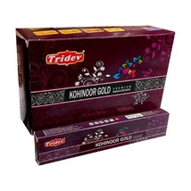 Tridev Kohinoor Gold Incense Sticks Hand Rolled Premium Masala Agarbatti... - £15.25 GBP