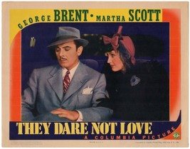 *James Whale&#39;s THEY DARE NOT LOVE (1941) Austrians George Brent &amp; Martha... - £51.95 GBP