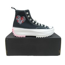 Converse Run Star Hike HI Love Sneakers Womens Size 9.5 Black No Lid NEW A01598C - £70.48 GBP