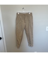 Varley Pants Womens Drawstring Waist Pocketed Athletic Jogger Size S Tan - $42.39