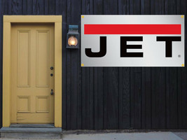 Jet Tools Vinyl Banner 2&#39;x4&#39; 13 OZ. Garage or trade shows Ready Hang Equ... - £28.96 GBP