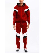 Men&#39;s Chevron Stripe Full Zip Track Suit - $1,351.17 MXN