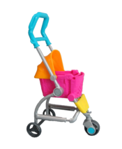 Barbie Stroll N Play Pups Stroller Pink Orange Yellow Toy 2019 Expandable - £9.07 GBP