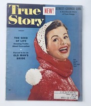 VTG True Story Magazine January 1954 Cover Girl Myrna Hansen Miss True of &#39;54 - £11.35 GBP