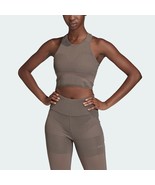 Adidas by Stella McCartney FI8222 Training Knit Crop Tank Top Explorer L - $49.99