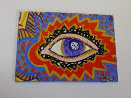 Eye&#39;m Looking at You! - ACEO painting - casein paint- arches art board 2.5&quot;x3.5 - $14.99