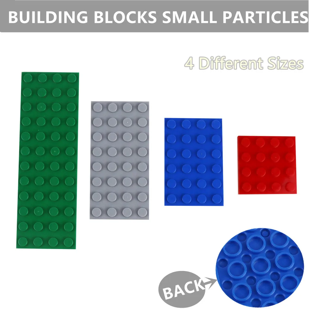 100gram/lot Building Block Thin Bricks Plate 4 x 4 4 x 6 4 x 8 4 x 12 Baseplate - £12.72 GBP