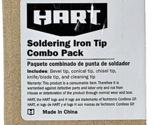 Hart Soldering Iron Tip Combo Pack Bevel Conical Chisel Blade And Cleani... - $21.99