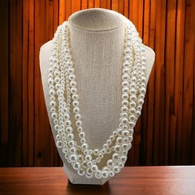 5 Strand Faux Pearl Necklace - $25.00