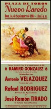 Bullfighting - Plaza De Toros De Nuevo Laredo #9 Canvas Art Poster 12&quot;x 24&quot; - $24.99