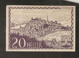 Austria Gutschein d. Marktgemeinde OTTENSHEIM 20 heller 1920 Austrian Notgeld - £1.57 GBP