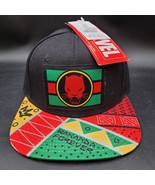 New Black Panther Snapback Men&#39;s Black Red Yellow Flat Bill Marvel Comic... - €16,94 EUR