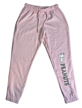 Munki Munki Peanuts Powder Pink Elastic Waist Cotton Blend Sleepwear Size L - £17.89 GBP