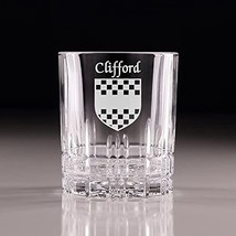 Clifford Irish Coat of Arms Perfect Serve Cut Glass Tumbler - Set of 4 - $74.00