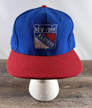 New York Rangers Snapback Baseball Hat Blue Red Pro Star by Universal Vintage - £19.89 GBP