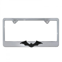 The Batman Movie Emblem Chrome License Plate Frame by Elektroplate Silver - £29.08 GBP