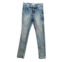 Jordache Girls Super Skinny Jeans Blue Acid Wash Stretch Denim Slim 5-Pocket 10 - $12.82