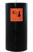 Black Cat pillar candle 3" x 6" - $1,652.03 MXN