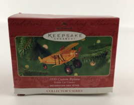 Hallmark Keepsake Ornament 1930 Custom Biplane #8 Kiddie Car Classic New 2001 - £19.74 GBP