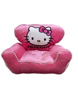 Vintage Sanrio Hello Kitty Glittery pink Couch chair plush 14x10in Toy Kids - $40.07