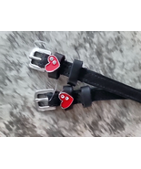 Red Hearts English Spur Straps - $32.89 CAD