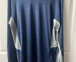 Hang Ten Swim Shirt Mens Med Blue Gray Long Sleeve Pocket Active UPF 50+... - £11.73 GBP
