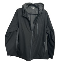 Natural Reflections Rain Jacket Lightweight Packable Hooded Black XXL - $18.99