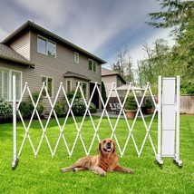 AAA Retractable Outdoor Dog Gate 205 Wide, Aluminum Expandable Barricade... - $203.98