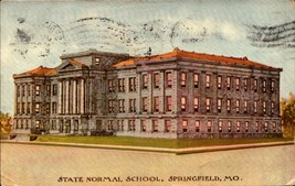 Springfield Missouri State Normal School Building~c1910 Postcard bk64 - £5.45 GBP