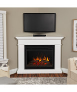 RealFlame Kennedy Electric Fireplace Infrared Grand Corner X-Lg Firebox White - £1,048.01 GBP