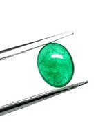 Amazing Natural Zambian Emerald Oval Shape Cabochon Stone With Good Colo... - $40.00
