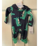Carter&#39;s Boy&#39;s Navy Blue Aligator Zipper Front Preemie s1 *NEW* - $189.87 MXN