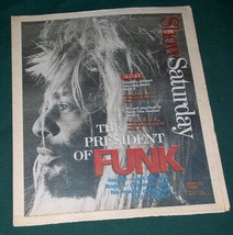 GEORGE CLINTON SHOW NEWSPAPER SUPPLEMENT VINTAGE 1993 - £19.91 GBP