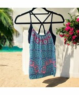 ATHLETA 32 B/C Geometric Pattern Swim Tankini Top Underwire Swim Beach V... - $29.80 CAD