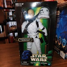 Vintage 1998 Hasbro Star Wars POTF 12&quot; Luke Skywalker w/Dianoga Tentacle, storm - £14.95 GBP