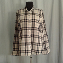 J Crew Factory XL plaid long sleeve button front shirt - $24.00