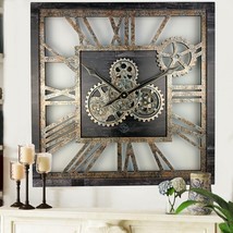 AMERICA LINE WALL CLOCK SQUARE 24 INCH VINTAGE BLACK - $169.00