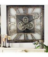 AMERICA LINE WALL CLOCK SQUARE 24 INCH VINTAGE BLACK - $234.47 CAD