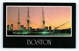 Postcard USS Constitution Old Ironsides Ship Charleston Navy Yard Boston, MA - £3.10 GBP