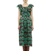 Ulla Johnson Anora Midi Dress Malachite Green - $909.52 CAD