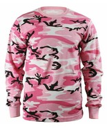 Small Long Sleeve Tshirt PINK CAMO Camouflage Tee Shirt Military Rothco ... - $265.90 MXN