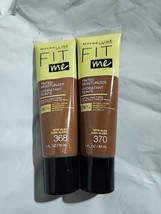 Maybelline Fit Me Tinted Moisturizer For All Skin Types 1oz./30ml New; 368/370 - £7.81 GBP