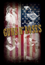 Guns n&#39; Roses Poster Flag American Collage - £11.78 GBP