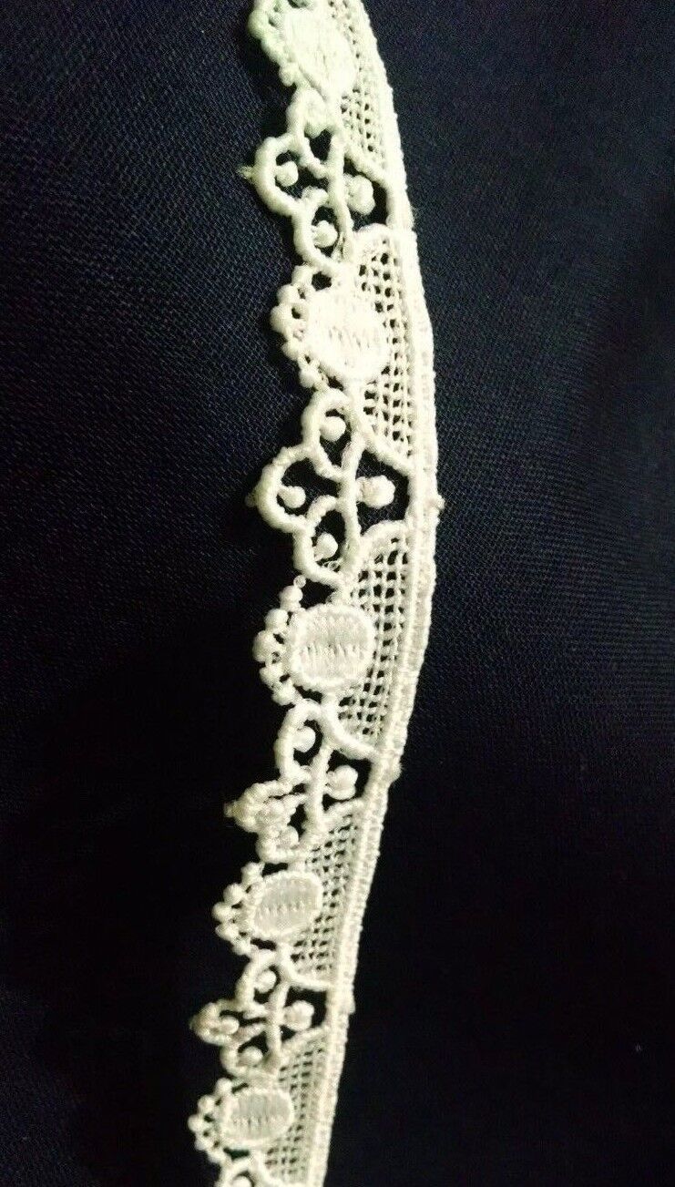 2.5yd Antique Style Cotton Crochet embroidery Lace Trim Ribbon Sewing Cr... - $2.05