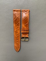 Beige Genuine Ostrich Leather Watch Strap Band Custom Size 16 17 18 19 2... - $48.00