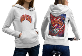 Grateful Dead 70s Band High-Quality Women&#39;s White Hoodie - £27.52 GBP