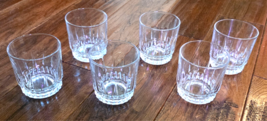 Arcoroc France Lancer 10 Oz. 6 VTG On The Rocks Glasses, 3 1/2" Tall - $34.64