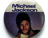 Vtintage Michael Jackson 1980s Red Jacket Jheri Curl Pinback Button 1&quot; - $9.76