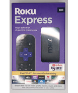 Roku Express HD Streaming Device 3960RW – Includes High-Speed HDMI Cable - $32.73