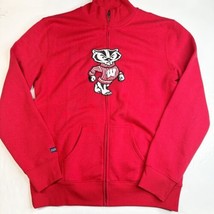 Wisconsin Badgers Sweatshirt XXL Womens Red Full Zip Jansport Bucky Logo EUC - £20.45 GBP